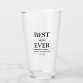 Einfaches benutzerdefiniertes Design Beste Mama Al Glas (Vorderseite)