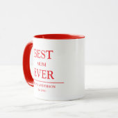 Einfaches benutzerdefiniertes Design Beste Mama Al Tasse (Vorderseite Links)