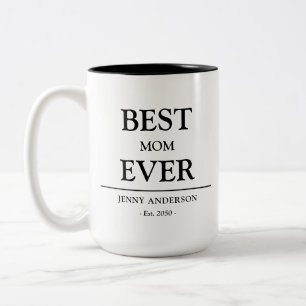 Einfaches benutzerdefiniertes Design Beste Mama Al Zweifarbige Tasse