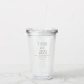 Einfaches benutzerdefiniertes Design Beste Mutter Acryltrinkbecher (Rückseite)