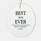 Einfaches benutzerdefiniertes Design Beste Mutter Keramik Ornament (Links)