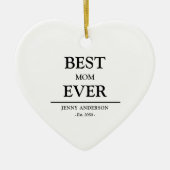 Einfaches benutzerdefiniertes Design Beste Mutter Keramik Ornament (Vorne)