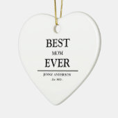 Einfaches benutzerdefiniertes Design Beste Mutter Keramik Ornament (Links)