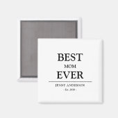 Einfaches benutzerdefiniertes Design Beste Mutter, Magnet (Vorderseite/Rückseite)