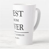 Einfaches benutzerdefiniertes Design Beste Mutter, Milchtasse (Rechte Ecke)