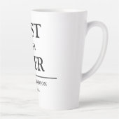 Einfaches benutzerdefiniertes Design Beste Mutter, Milchtasse (Rechts)