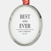 Einfaches benutzerdefiniertes Design Beste Mutter Ornament Aus Metall (Links)