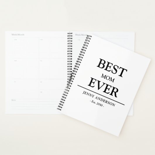 Einfaches benutzerdefiniertes Design Beste Mutter Planer (Anzeige)