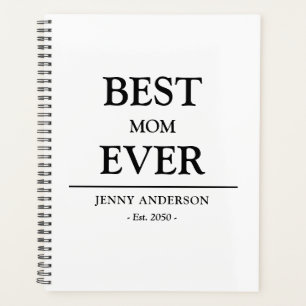 Einfaches benutzerdefiniertes Design Beste Mutter  Planer