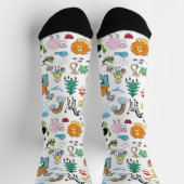 Einfaches benutzerdefiniertes Design Kinderzeichnu Socken (Oben)