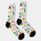 Einfaches benutzerdefiniertes Design Kinderzeichnu Socken (Rechts)