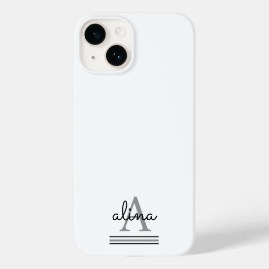 Einfaches benutzerdefiniertes Design Personalisier Case-Mate iPhone Hülle (Rückseite)