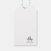 Einfaches benutzerdefiniertes Design Personalisier Geschenkanhänger (Rückseite)