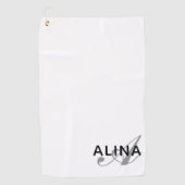 Einfaches benutzerdefiniertes Design Personalisier Golfhandtuch (Vorderseite)