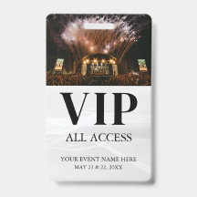 Einfaches benutzerdefiniertes Event All Access VIP
