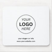 Einfaches benutzerdefiniertes Firmenlogo für Unter Mousepad (Vorne)