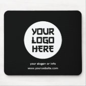 Einfaches benutzerdefiniertes Firmenlogo für Unter Mousepad (Vorne)