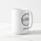 Einfaches benutzerdefiniertes Firmenlogo Kaffeetasse (VorderseiteRechts)