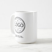 Einfaches benutzerdefiniertes Firmenlogo Kaffeetasse (Vorderseite Links)