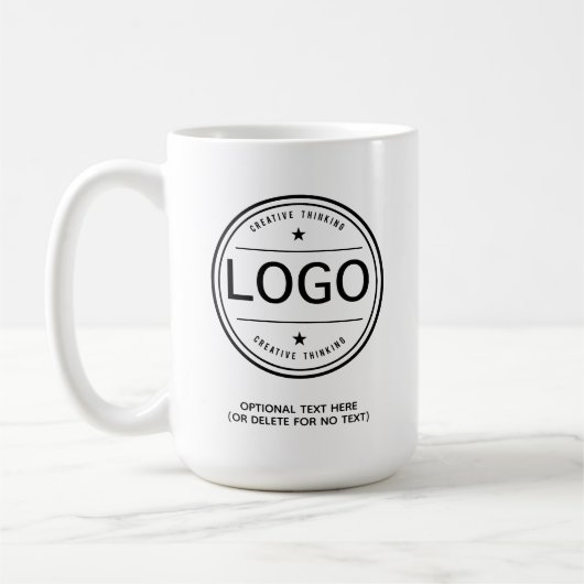 Einfaches benutzerdefiniertes Firmenlogo Kaffeetasse (Links)