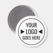 Einfaches benutzerdefiniertes Firmenlogo Magnet (Vorderseite/Rückseite)