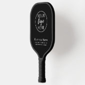 Einfaches benutzerdefiniertes Firmenlogo Pickleball Schläger (Links)