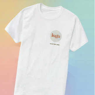 Einfaches benutzerdefiniertes Firmenlogo & Text Ge T-Shirt