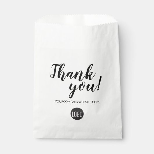 Einfaches, benutzerdefiniertes Firmenlogo Vielen D Geschenktütchen (Vorderseite)