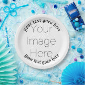 einfaches, benutzerdefiniertes Foto 1600er Jahre P Pappteller (Party)