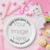 einfaches, benutzerdefiniertes Foto 1600er Jahre P Pappteller (Party)