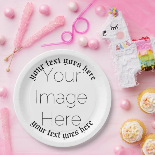 einfaches, benutzerdefiniertes Foto 1600er Jahre P Pappteller (Party)