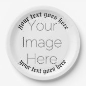 einfaches, benutzerdefiniertes Foto 1600er Jahre P Pappteller (Vorderseite)