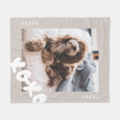 Einfaches, benutzerdefiniertes Foto für die Beglau Fleecedecke (Vorderseite (Horizontal))