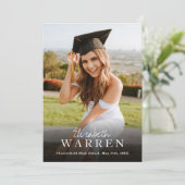 Einfaches benutzerdefiniertes Foto Moderne Typogra Ankündigung (Stehend Vorderseite)