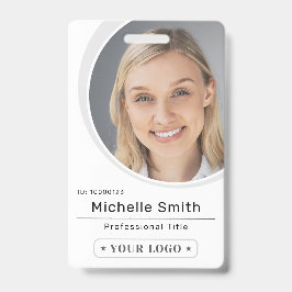 Einfaches benutzerdefiniertes Foto und Name des Ab Ausweis