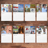 Einfaches benutzerdefiniertes Fotocollage 3 pro Mo Kalender