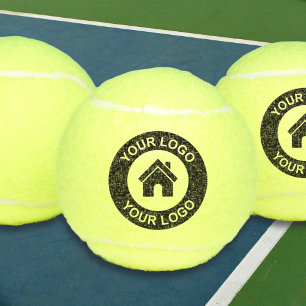 Einfaches benutzerdefiniertes Geschäftslogo zur Fö Tennisbälle