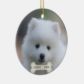 Einfaches benutzerdefiniertes japanisches Spitz-Fo Keramik Ornament (Rechts)