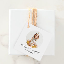 Einfaches benutzerdefiniertes klassisches Foto Geschenkanhänger