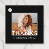 Einfaches benutzerdefiniertes klassisches Foto Geschenkanhänger (Vorderseite)