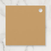 Einfaches benutzerdefiniertes klassisches Foto Geschenkanhänger (Rückseite)