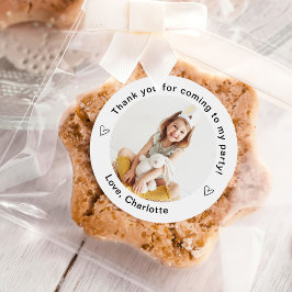 Einfaches benutzerdefiniertes klassisches Foto Runder Aufkleber