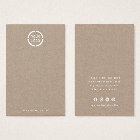 Einfaches benutzerdefiniertes Logo (Vorne & Hinten)