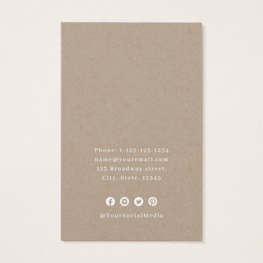 Einfaches benutzerdefiniertes Logo (Rückseite)