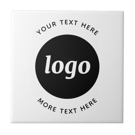 Einfaches benutzerdefiniertes Logo Fliese (Vorderseite)