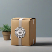 Einfaches, benutzerdefiniertes Logo-Geschäft Dank  Runder Aufkleber