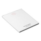 Einfaches, benutzerdefiniertes Logo-Notizblock für Notizblock (angewinkelt)