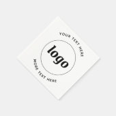 Einfaches benutzerdefiniertes Logo Serviette (Ecke)