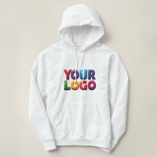 Einfaches benutzerdefiniertes Logo und Text Geschä Hoodie