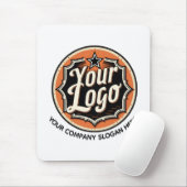 Einfaches benutzerdefiniertes Logo und Text Geschä Mousepad (Mit Mouse)